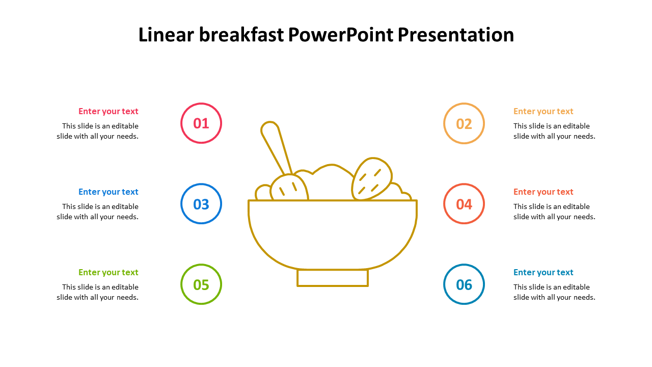 Linear breakfast PowerPoint Presentation
